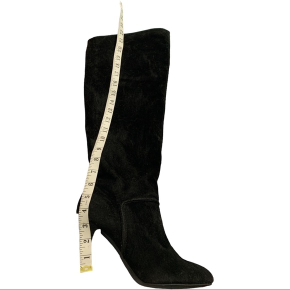 CONNIE Black Suede Pointed Over the Knee Boots Size 10 - Picture 7 of 13